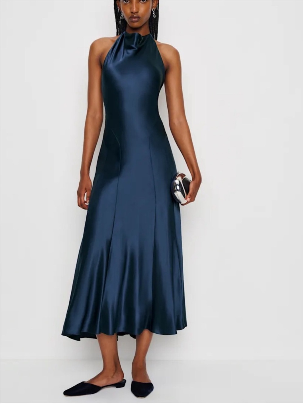 ✨NEW✨ Reformation Kaylah Silk Dress
Navy Blue